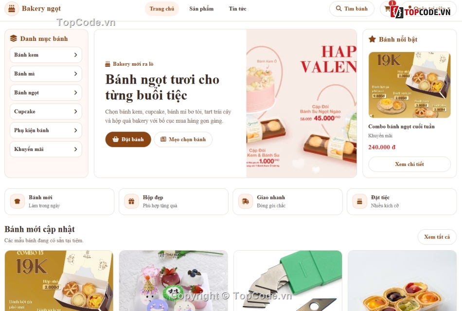bán bánh ngọt,bán bánh,bán